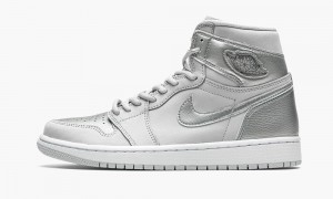 Nike Air Jordan 1 Retro High CO.JP 'Metallic Silver' Skor Herr Grå Vita Metal | 316-XAKTBW