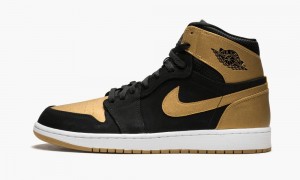 Nike Air Jordan 1 Retro High 'Melo' Skor Herr Svarta Metal Guld Vita | 586-ENHYMJ