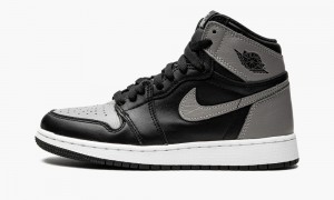 Nike Air Jordan 1 Retro High OG BG 'Shadow' Skor Barn Svarta Grå Vita | 957-XSKUMO