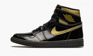 Nike Air Jordan 1 Retro High OG 'Black Metallic Gold' Skor Herr Svarta Metal Guld | 036-KWAYNQ