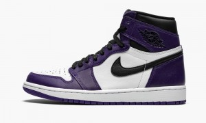 Nike Air Jordan 1 Retro High OG 'Court Purple 2.0' Skor Herr Lila Vita Svarta | 426-CFTQBI