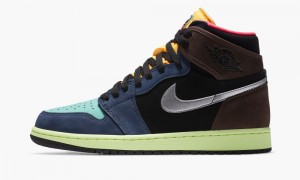 Nike Air Jordan 1 Retro High OG GS 'Bio Hack' Skor Barn Bruna Rosa Blå | 407-VHWAZY