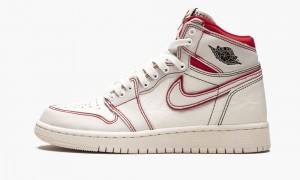 Nike Air Jordan 1 Retro High OG GS 'Phantom' Skor Barn Svarta Röda Vita | 503-NUCKFL