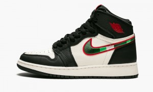 Nike Air Jordan 1 Retro High OG GS 'Sports Illustrated / A Star Is Born' Skor Barn Svarta Röda Vita | 426-FHOLMC