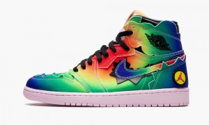 Nike Air Jordan 1 Retro High OG 'J Balvin' Skor Herr Olika Färger Svarta Rosa | 856-MQOBYN