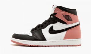 Nike Air Jordan 1 Retro High OG NRG 'RUST PINK' Skor Herr Vita Svarta Röda Rosa | 483-TCHENL