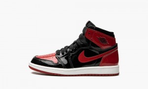 Nike Air Jordan 1 Retro High OG PS 'Bred Lack' Skor Barn Svarta Vita Röda | 395-KGDXAI