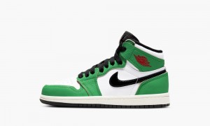 Nike Air Jordan 1 Retro High OG PS 'Lucky Green' Skor Barn Gröna Vita Svarta | 341-VIMUCB