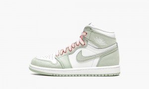 Nike Air Jordan 1 Retro High OG PS 'Seafoam' Skor Barn Rosa Gröna Vita | 628-GLNQDS