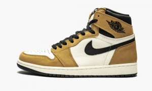 Nike Air Jordan 1 Retro High OG 'Rookie of the Year' Skor Herr Bruna Svarta Guld | 147-TNUHPM