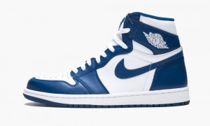 Nike Air Jordan 1 Retro High OG 'Storm Blue' Skor Herr Vita Blå | 935-IUQAND