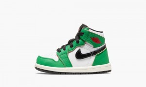 Nike Air Jordan 1 Retro High OG TD 'Lucky Green' Skor Barn Gröna Vita Svarta | 219-IKDAZG