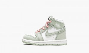 Nike Air Jordan 1 Retro High OG TD 'Seafoam' Skor Barn Rosa Gröna Vita | 348-SHZLEA