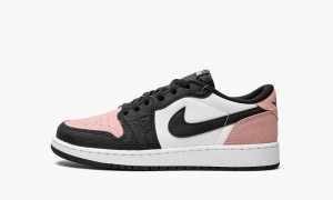 Nike Air Jordan 1 Retro Low OG GS 'Bleached Coral' Skor Barn Svarta Korall Vita | 794-TKMSOX