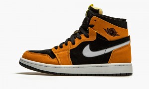 Nike Air Jordan 1 Zoom Air CMFT 'Black / Monarch' Skor Herr Svarta Vita Orange | 263-YORKFP