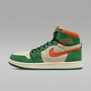 Nike Air Jordan 1 Zoom CMFT 2 Skor Herr Gröna Orange | 218-WUGAKJ