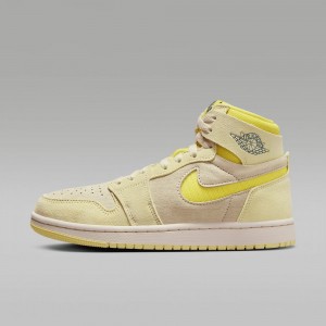 Nike Air Jordan 1 Zoom CMFT 2 Skor Herr Ljusgula | 378-FGPTLR