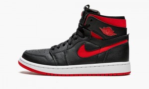 Nike Air Jordan 1 Zoom CMFT 'Bred' Skor Dam Svarta Röda Vita | 012-VHMBAX