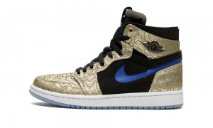 Nike Air Jordan 1 Zoom CMFT GC 'Gold Laser' Skor Herr Guld Svarta | 469-NGUWBD