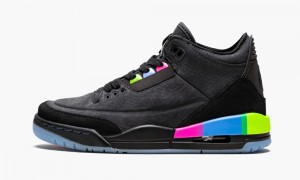 Nike Air Jordan 3 GS 'Quai54' Skor Barn Svarta Gröna | 529-HWYGKU