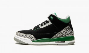 Nike Air Jordan 3 Retro GS 'Pine Green' Skor Barn Svarta Mörkgröna Grå | 036-WGAXSV