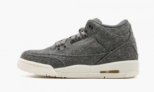 Nike Air Jordan 3 Retro Ull BG 'Ull' Skor Barn Mörkgrå | 091-CXTGNA