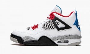 Nike Air Jordan 4 Retro GS 'What The' Skor Barn Vita Blå Röda | 709-QSJVNO