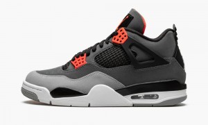 Nike Air Jordan 4 Retro 'Infrared' Skor Herr Mörkgrå Svarta | 908-FKPUVG