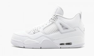 Nike Air Jordan 4 Retro 'Pure Money' Skor Herr Vita Metal Silver | 297-WMZRKG