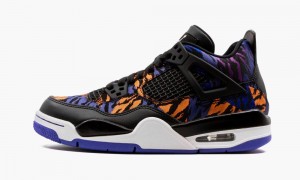 Nike Air Jordan 4 Retro 'Rush Violet' Skor Barn Svarta Vita Lila | 354-RFGXEC