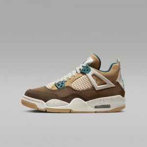 Nike Air Jordan 4 Retro Skor Barn Bruna Turkos | 820-ONSYTI