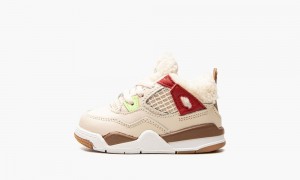 Nike Air Jordan 4 Retro Skor Barn Vita | 204-FZMBAC