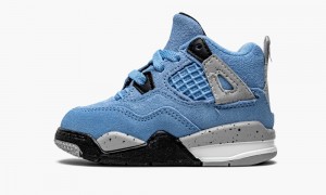 Nike Air Jordan 4 Retro TD 'University Blue' Skor Barn Blå Svarta | 295-GHTZKY