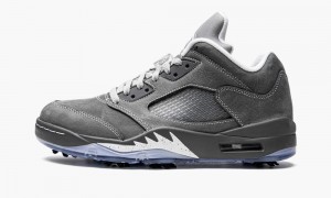 Nike Air Jordan 5 Low Golf 'Wolf Grey' Skor Herr Grå | 851-TLYUOS