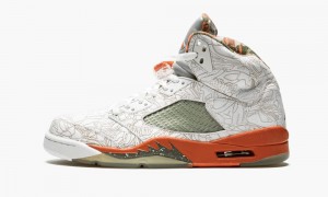 Nike Air Jordan 5 RA 'Laser' Skor Herr Vita Olivgröna | 802-OGRLTS