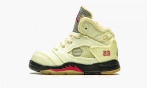 Nike Air Jordan 5 RETRO SP TD Skor Barn Röda Svarta | 420-OPQLMV