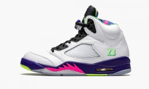 Nike Air Jordan 5 Retro 'Alternate Bel-Air' Skor Herr Vita Lila Rosa | 419-WMNHKF