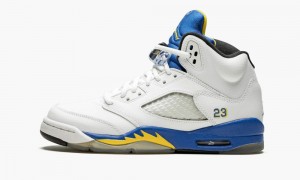 Nike Air Jordan 5 Retro (GS) 'Laney' Skor Barn Vita | 792-XFMAHO