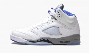 Nike Air Jordan 5 Retro GS 'Stealth 2.0' Skor Barn Vita Kungsblått | 506-CGPXOE