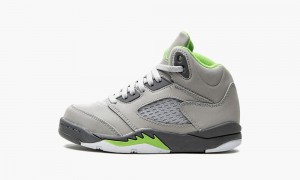 Nike Air Jordan 5 Retro PS 'Green Bean' Skor Barn Gröna Grå | 584-ZWAPGI