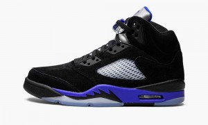 Nike Air Jordan 5 Retro 'Racer Blue' Skor Herr Svarta Blå | 475-BFLNTA