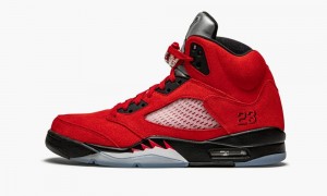 Nike Air Jordan 5 Retro 'Raging Bull 2021' Skor Herr Röda Svarta Vita | 907-VRUCDE