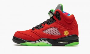 Nike Air Jordan 5 Retro SE GS 'What The' Skor Barn Orange | 915-ISHYWB