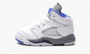 Nike Air Jordan 5 Retro TD 'Stealth 2.0' Skor Barn Vita Kungsblått | 453-YZQSEN