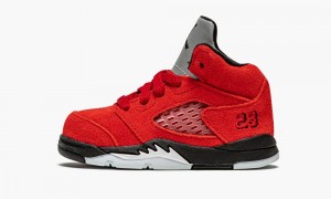 Nike Air Jordan 5 (TD) 'Raging Bull' Skor Barn Röda Svarta | 123-PVSBEA