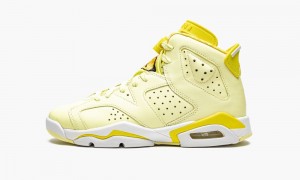 Nike Air Jordan 6 GS 'Citron Tint / Floral' Skor Barn Ljusgula | 651-LHJREX