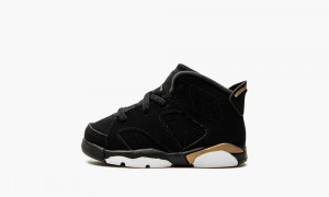 Nike Air Jordan 6 Retro DMP TD 'DMP' Skor Barn Svarta Metal Guld Svarta | 798-HMFBXK