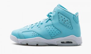 Nike Air Jordan 6 Retro GG 'Still Blue' Skor Barn Blå Vita | 238-FSLGVX