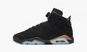 Nike Air Jordan 6 Retro GS 'DMP' Skor Barn Svarta Metal Guld Svarta | 091-SOPFYB