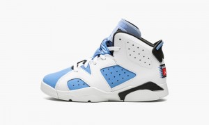 Nike Air Jordan 6 Retro PS 'UNC' Skor Barn Blå Vita | 376-KSUEXL